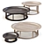 Obi: Asian-inspired Coffee & Side Tables 3D model small image 1