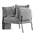 Elegant Sussex Armchair: Classic Comfort in Contemporary Design 3D model small image 3