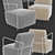 Kave Home Mustard Gamer Armchair 3D model small image 4