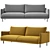 Edna Kaza Sofa: Modern Design, Perfect Fit 3D model small image 1