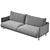 Edna Kaza Sofa: Modern Design, Perfect Fit 3D model small image 5