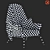 Elegant Four-Legged Armchair 3D model small image 4