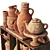 Handcrafted Clay Decor: Dishes №17 3D model small image 4