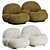 Pacha 2 Seater Sofa: Stylish Comfort by GUBI 3D model small image 1