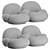 Pacha 2 Seater Sofa: Stylish Comfort by GUBI 3D model small image 3