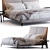 Elegant Demetra Bed & Husk Table 3D model small image 1