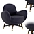 Luxury Mercury Anniversary Armchair 3D model small image 1