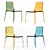 Elegant Acrylic Dining Chair 3D model small image 3