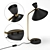 Antique Brass Zoticus Lamp 3D model small image 2