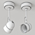 Sleekly Balanced Ceiling Lamp 3D model small image 3