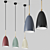 Sleek Andorra Red Pendant 3D model small image 1
