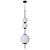 Elegant Brass and Glass Suspension 3D model small image 2