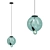 EcoGlow Pendant: Green Melt 3D model small image 1