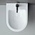 Metropol Hanging Bidet CN4003 by Ceramica Nova 3D model small image 5