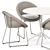 Modern Elegance: Gigi II Armchair and Elephant Round Table 3D model small image 3