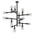 Industrial Conduit Chandelier 3D model small image 1