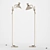 Vintage Brass Zoticus Floor Lamp 3D model small image 3