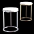 Marble Round Side Table: RH Modern 3D model small image 1