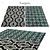 Vibrant 5x7 Rug: Polys 3,888 & Vets 4,004 3D model small image 1