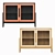 Modern Black Showcase: 105x78x40 cm 3D model small image 1