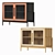 Modern Black Showcase: 105x78x40 cm 3D model small image 2