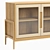 Modern Black Showcase: 105x78x40 cm 3D model small image 3