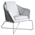 Luxurious LaLume Designer Armchair 3D model small image 2
