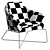 Luxurious LaLume Designer Armchair 3D model small image 3