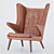 Bear-Paw Leather Armchair - Hans Wagner 3D model small image 3