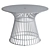 Stylish Platner Coffee Table 3D model small image 2