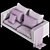 Elegant Andersen Sofa 3D model small image 5