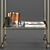 Stylish Bar Cart: Accessories Included 3D model small image 3