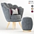 Sleek 2015 Armchair: Deephouse Cozy Comfort 3D model small image 1