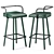 Modern Armrest-B Barstool: Stylish and Comfortable 3D model small image 5