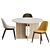 Harbour Side Chair and Androgyne Dining Table Set 3D model small image 2