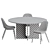 Harbour Side Chair and Androgyne Dining Table Set 3D model small image 3