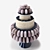 Delicious Macaroon Cake with Blueberry 3D model small image 3