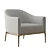 RH Thaddeus Barrelback Chair 3D model small image 4