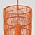 Rotang Rattan Wicker Wood Lamp 3D model small image 4