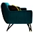 Sleek Sofa Teo with PBR Glossiness 3D model small image 2