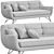 Sleek Sofa Teo with PBR Glossiness 3D model small image 5