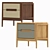 Stylish Como Bedside Table 3D model small image 1