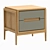 Stylish Como Bedside Table 3D model small image 3