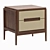 Stylish Como Bedside Table 3D model small image 4