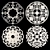 Elegant Decorative Wall Rosettes 3D model small image 4