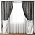 Elegant Curtain Design 3D model small image 1