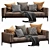 Sleek Flexform Romeo Sofa 3D model small image 2