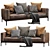 Sleek Flexform Romeo Sofa 3D model small image 3