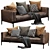 Sleek Flexform Romeo Sofa 3D model small image 4