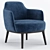 Elegant Lucylle Armchair by Lema 3D model small image 1